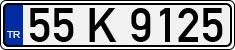 License plate of Turkey, Regular plates