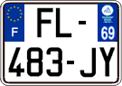 French license plate, SIV (ordinary)
