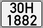 License plate of Vietnam, Cars