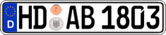 German license plate, Regular plates