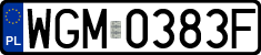 License plates of Poland, Regular car plates