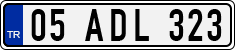 License plate of Turkey, Regular plates