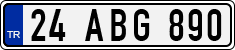 License plate of Turkey, Regular plates