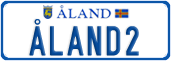 License plate of Åland, Vanity Plates