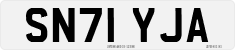 License plate of the United Kingdom, 2001 year system