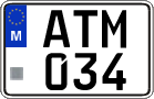 License plate of Malta, Regular plates (ABC 123)