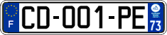 French license plate, SIV (ordinary)