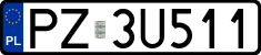 License plates of Poland, Regular car plates