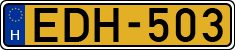 license plates of Hungary, Commercial vehicles (1990)