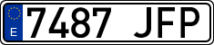 License plates of Spain, Ordinary (2000)