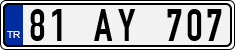 License plate of Turkey, Regular plates