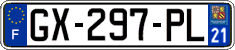 French license plate, SIV (ordinary)