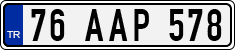 License plate of Turkey, Regular plates