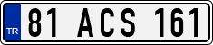 License plate of Turkey, Regular plates