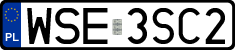 License plates of Poland, Regular car plates