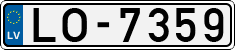 License plate of Latvia, Regular car plates