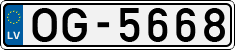 License plate of Latvia, Regular car plates