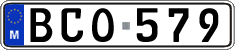 License plate of Malta, Regular plates (ABC 123)