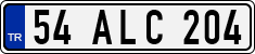 License plate of Turkey, Regular plates