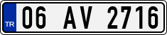 License plate of Turkey, Regular plates