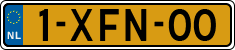 License plate of the Netherlands, Cars