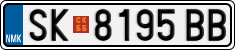 License plate of North Macedonia, Regular plates (2012)