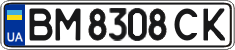 License plate Ukraine, Regular plates (2004)