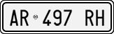 License plate of Italy, Cars (1994 year series)