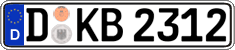 German license plate, Regular plates