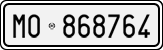 License plate of Italy, Cars (1927 year series)