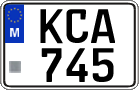 License plate of Malta, Regular plates (ABC 123)