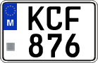 License plate of Malta, Regular plates (ABC 123)