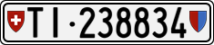 License plate of Switzerland, Cars