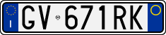 License plate of Italy, Cars (1994 year series)