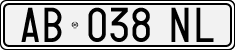 License plate of Italy, Cars (1994 year series)