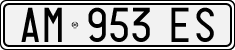 License plate of Italy, Cars (1994 year series)
