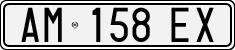 License plate of Italy, Cars (1994 year series)