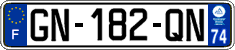 French license plate, SIV (ordinary)