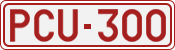 License plate of Belgium, 1951 year system