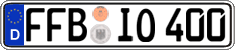 German license plate, Regular plates
