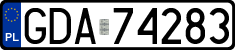 License plates of Poland, Regular car plates