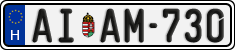 license plates of Hungary, Regular plates (2022)