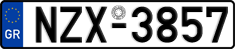 License plate of Greece, Cars