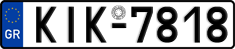 License plate of Greece, Cars