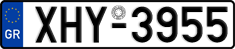 License plate of Greece, Cars