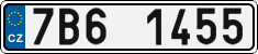License plate of the Czech Republic, Cars (2001)
