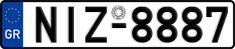License plate of Greece, Cars
