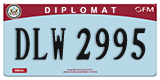 Federal license plates, Diplomatic