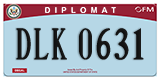 Federal license plates, Diplomatic