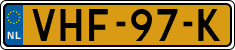 License plate of the Netherlands, Light Commercial Vehicles (1994 system)
